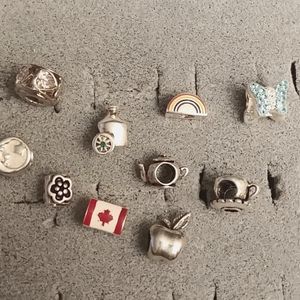 New 10 piece 925 Silver beads